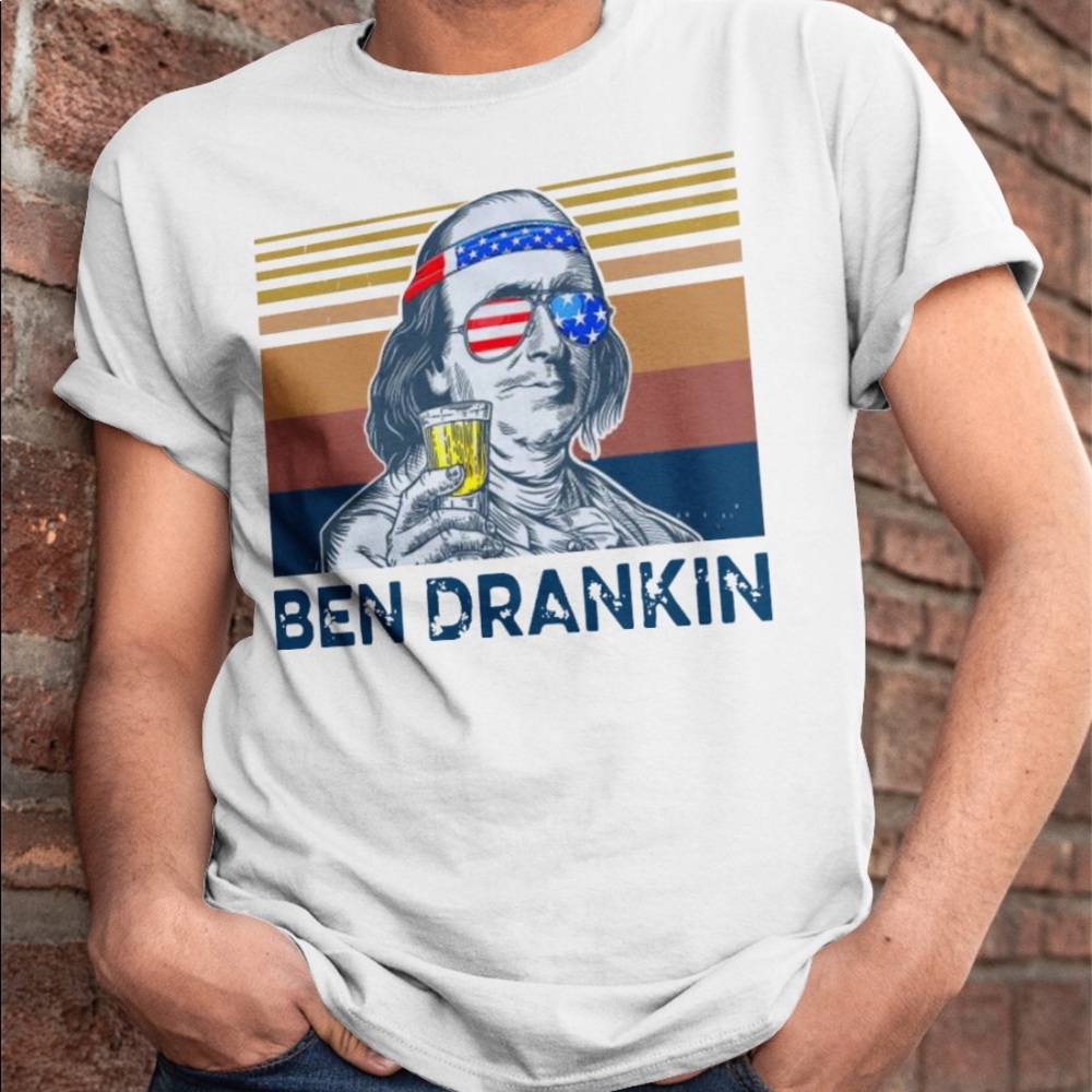 Ben Drankin Graphic Short Sleeve T-Shirt Sz Lg